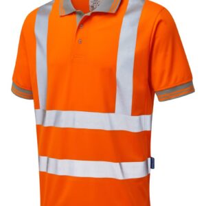 Pulsar Protect Short Sleeve Polo Shirt Orange